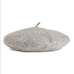 H&M grey wool beret